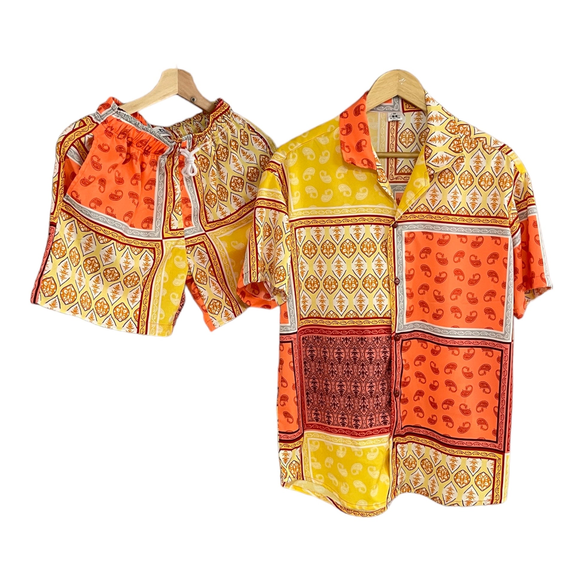Conjunto Bandana Tribal Regular Fit Seda