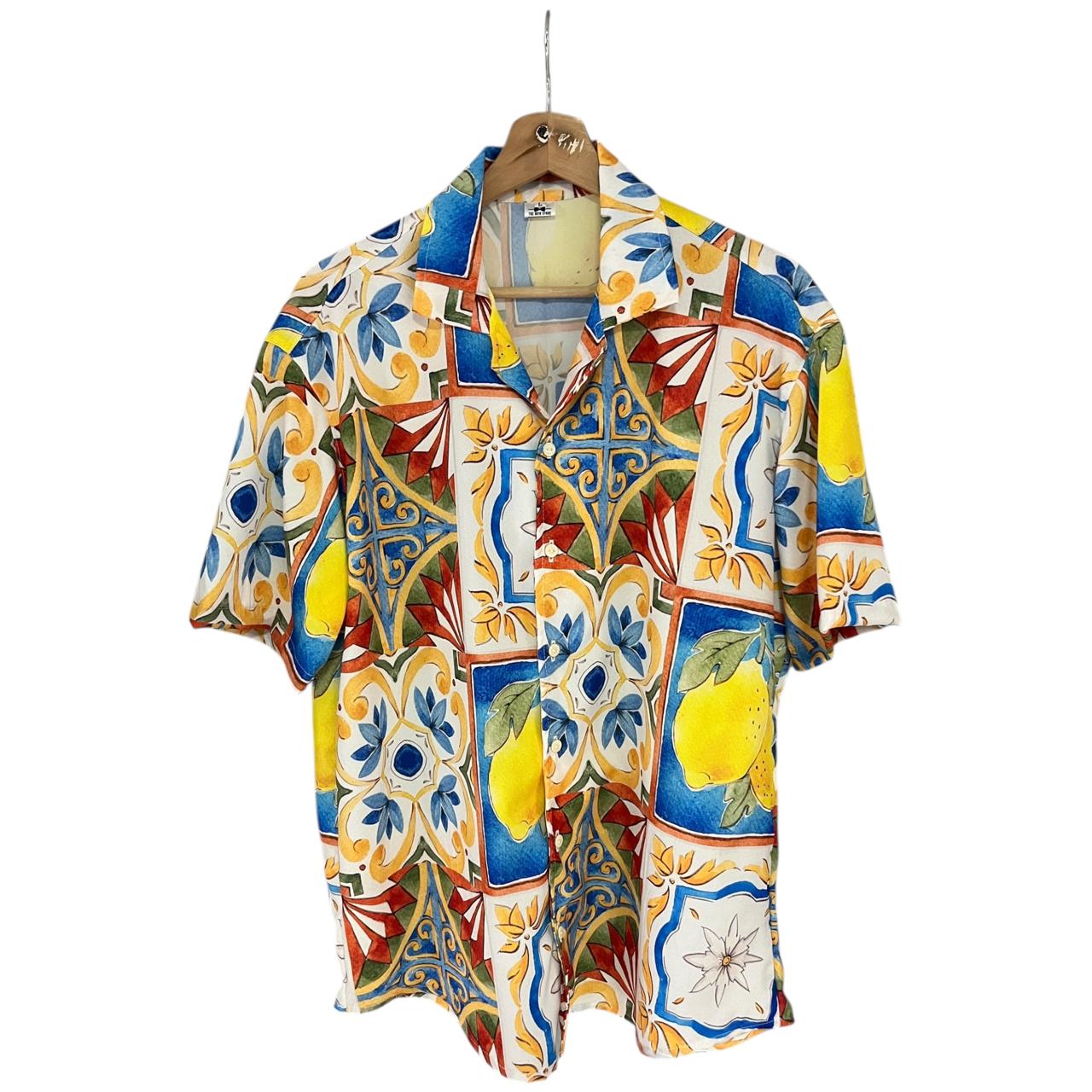 Camisa Amalfita Regular Fit Seda