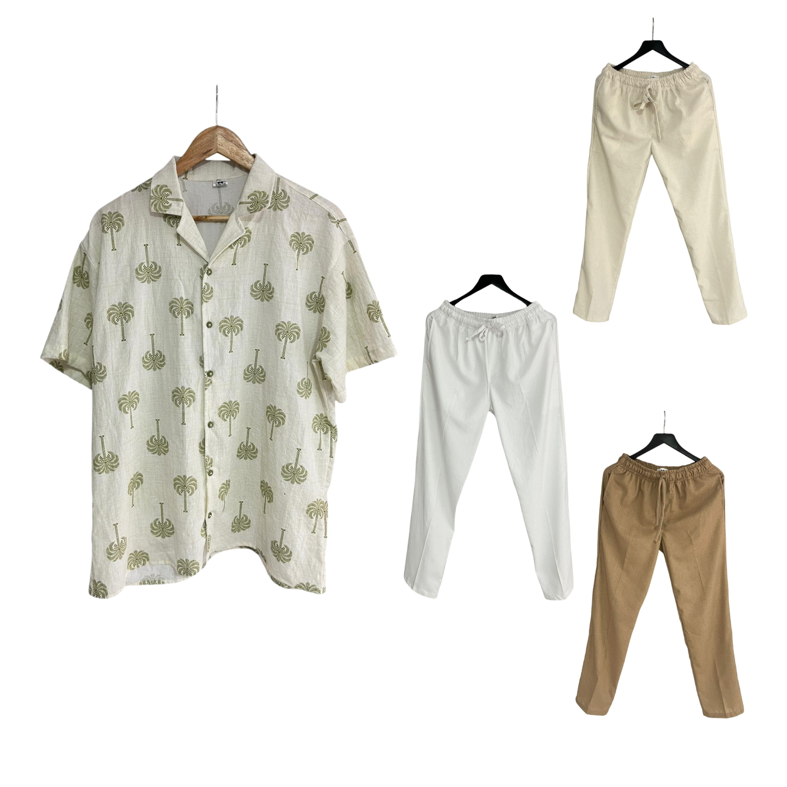 Conjunto Pantalon Lino / Camisa Palma Real Lino Regular Fit