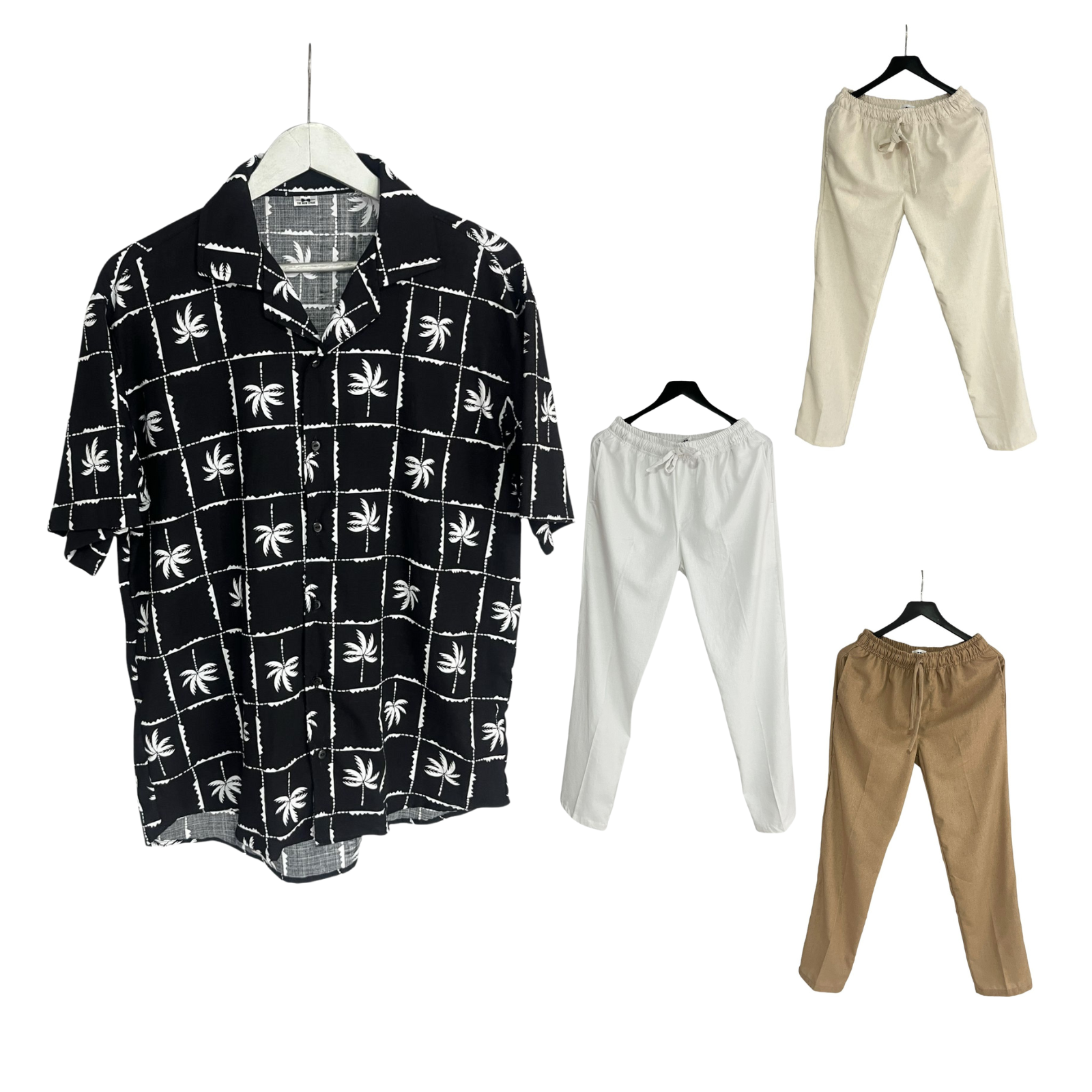 Conjunto Pantalon Lino / Camisa Palma b/w Lino Regular Fit