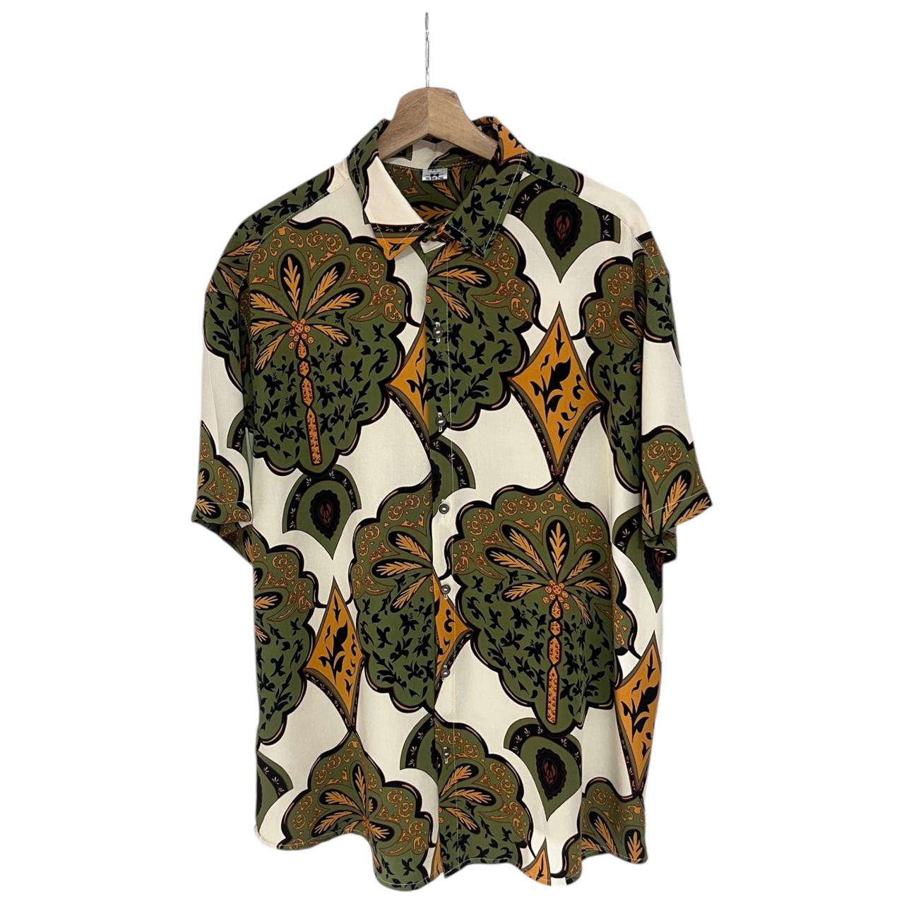 Camisa Cocora Verde Regular Fit Rayon