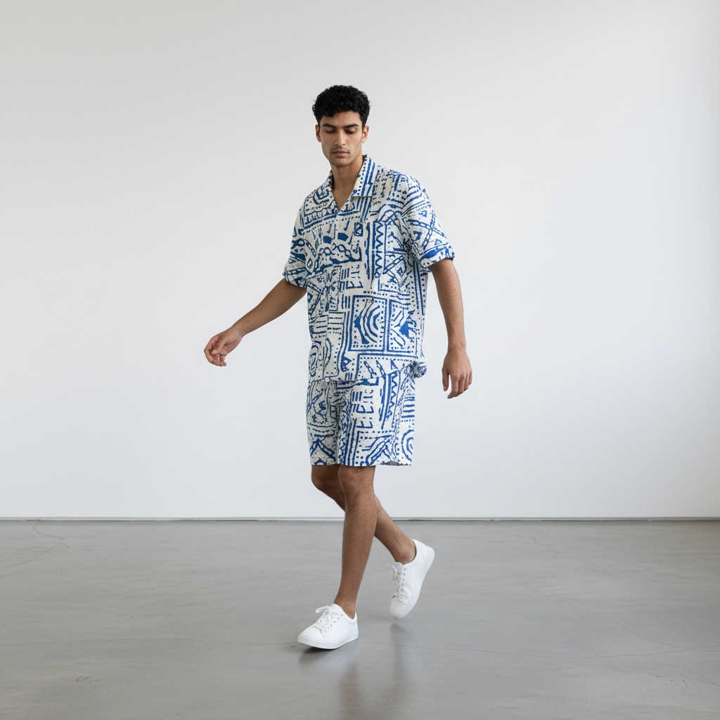 Bermuda Blue Maze Tipo Sport