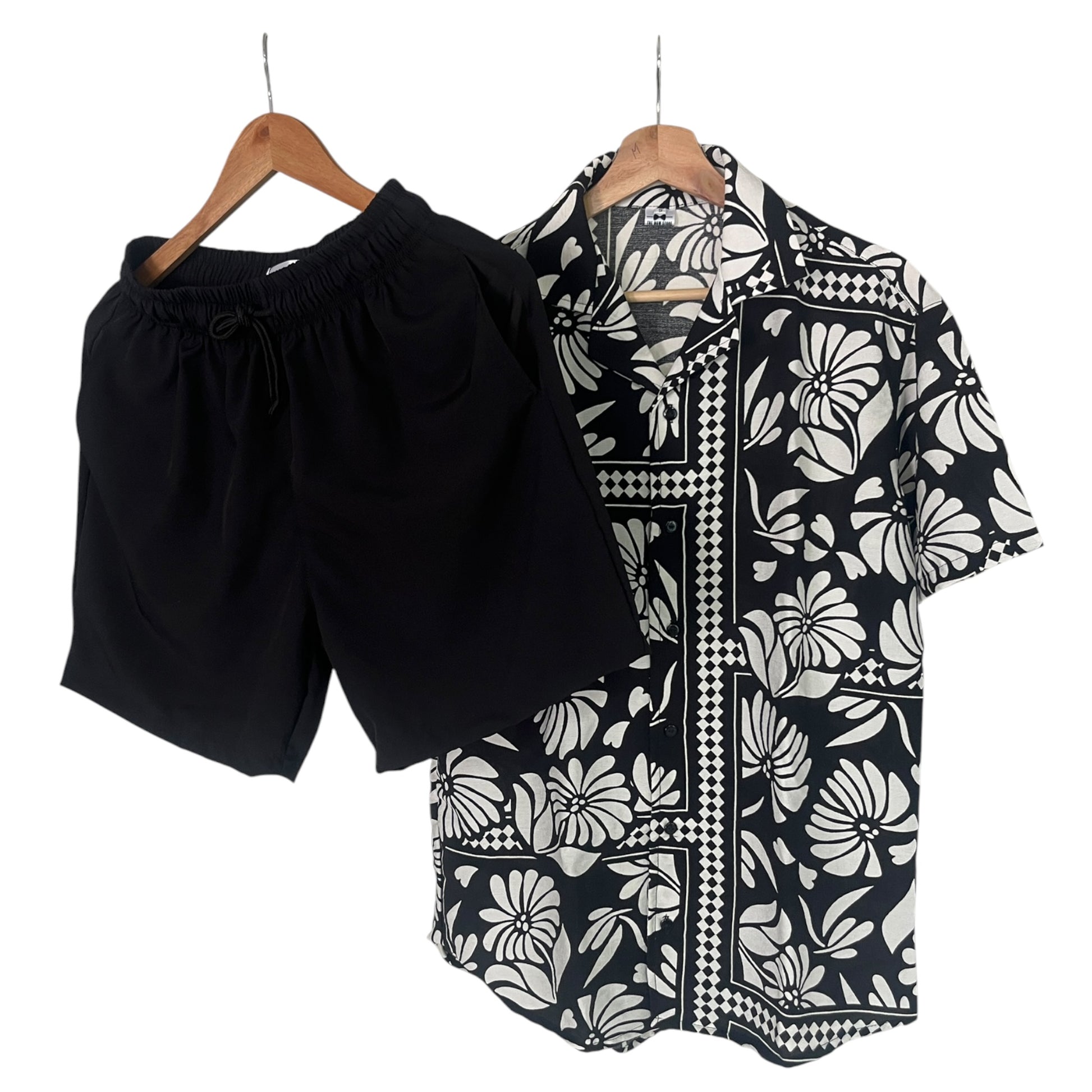 Conjunto Black Maze Bañadora Negra Sin Malla