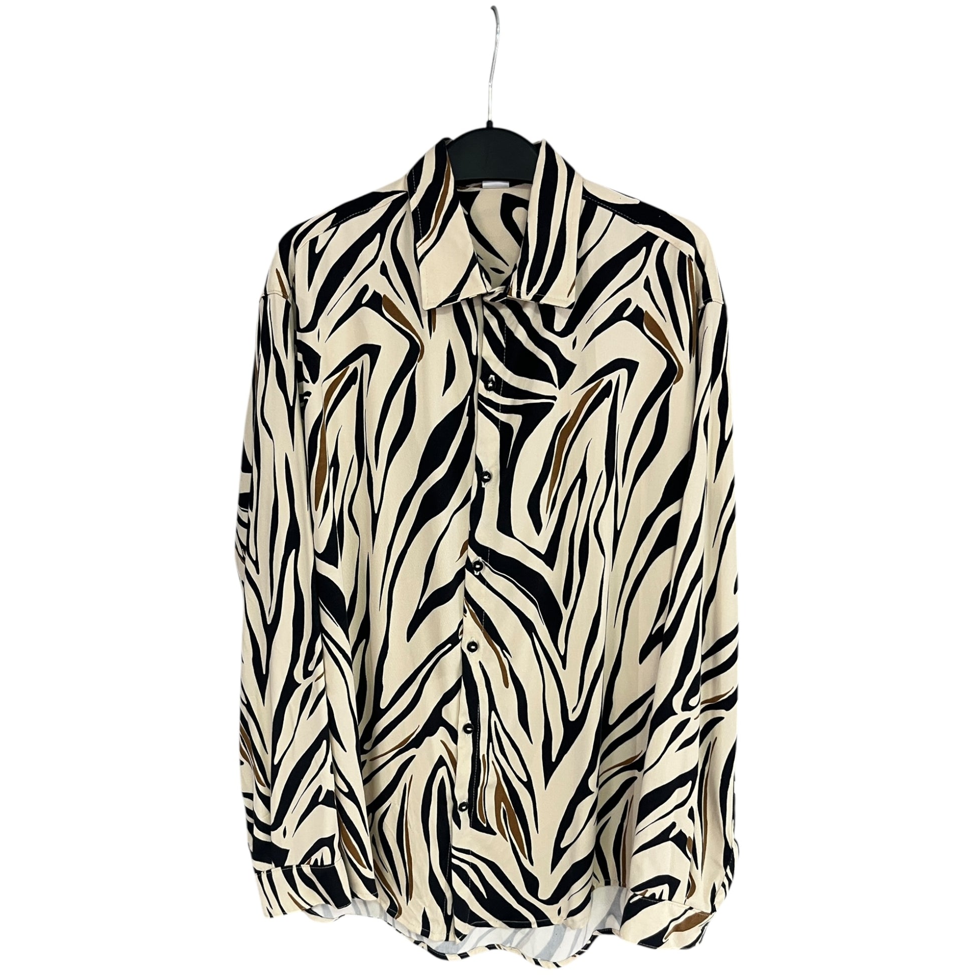 Camisa Manga Larga AnimalPrint Regular Fit Rayon
