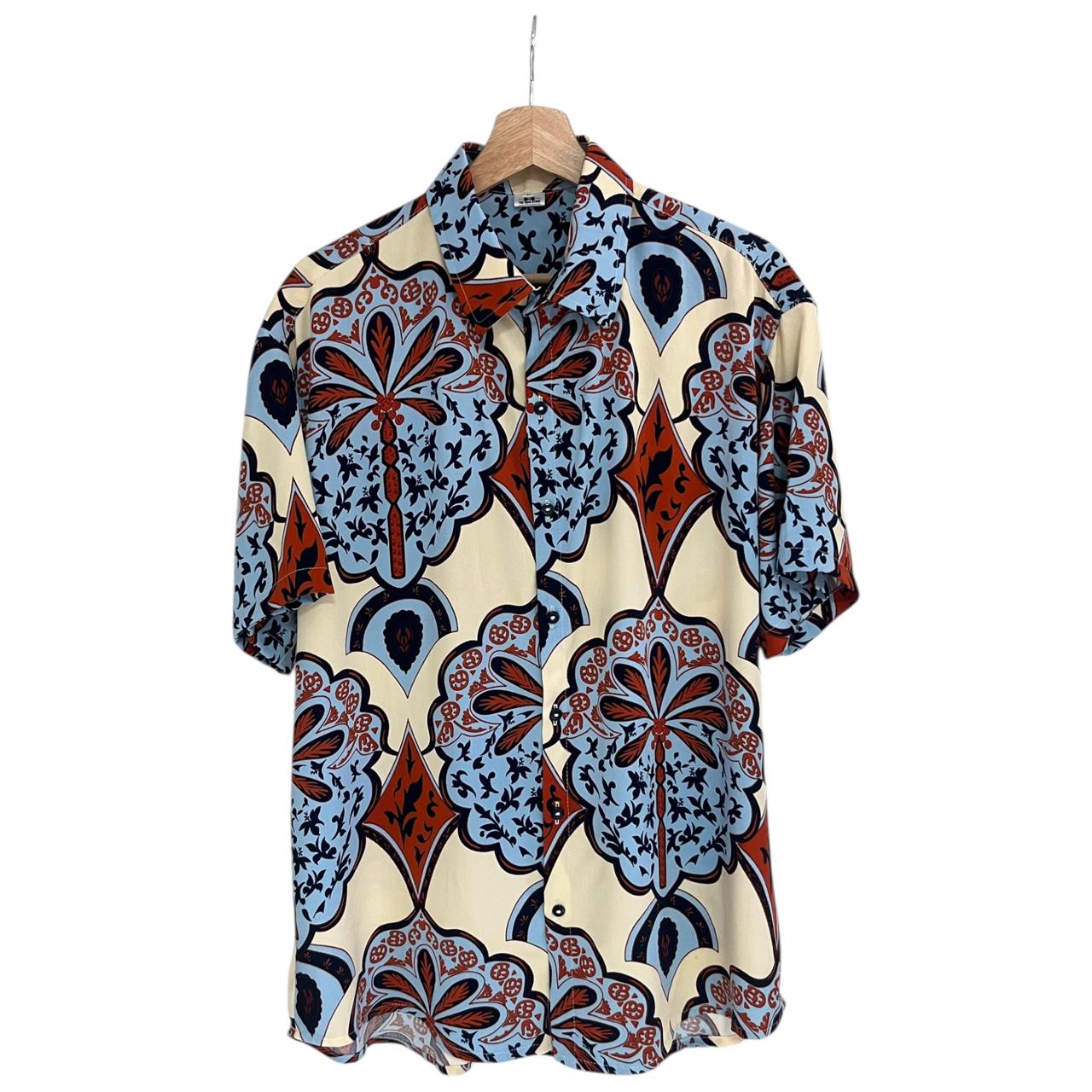 Camisa Cocora Fucsia Regular Fit Rayon