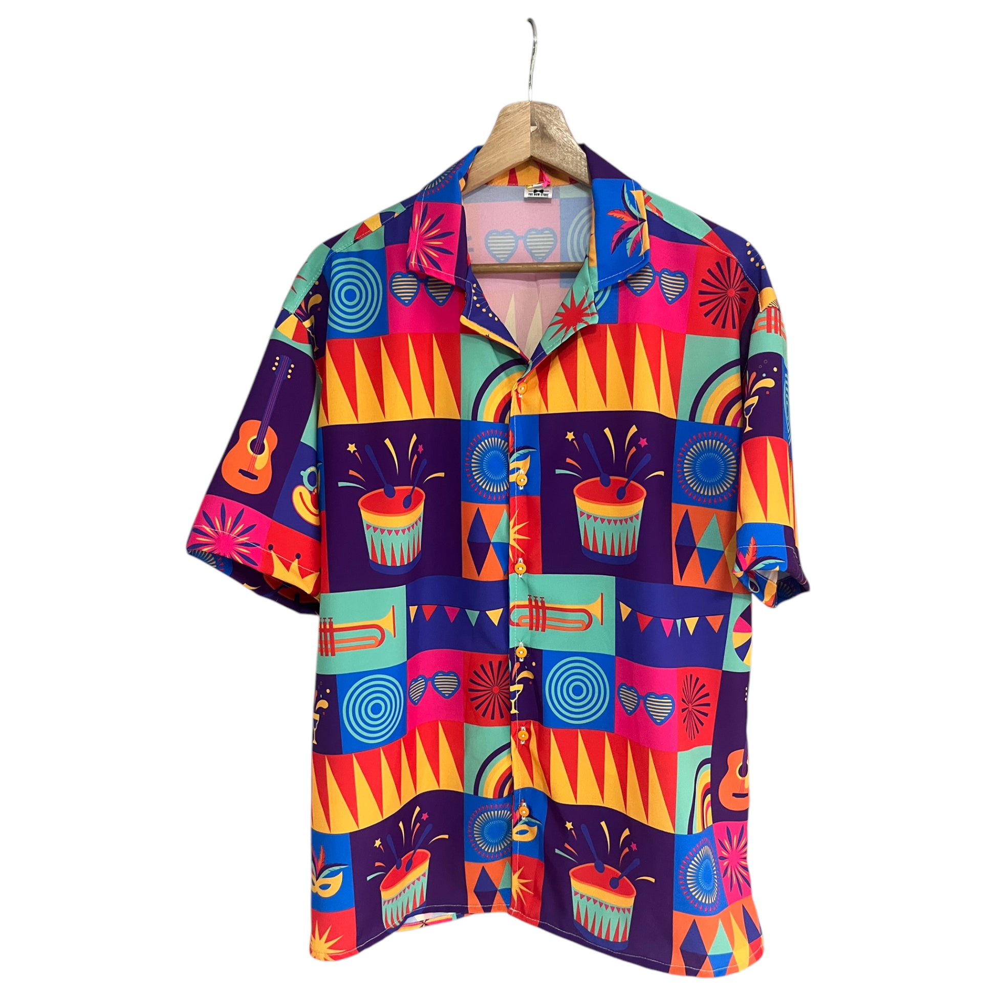 Camisa Noche d tambo Seda Regular Fit Carnaval