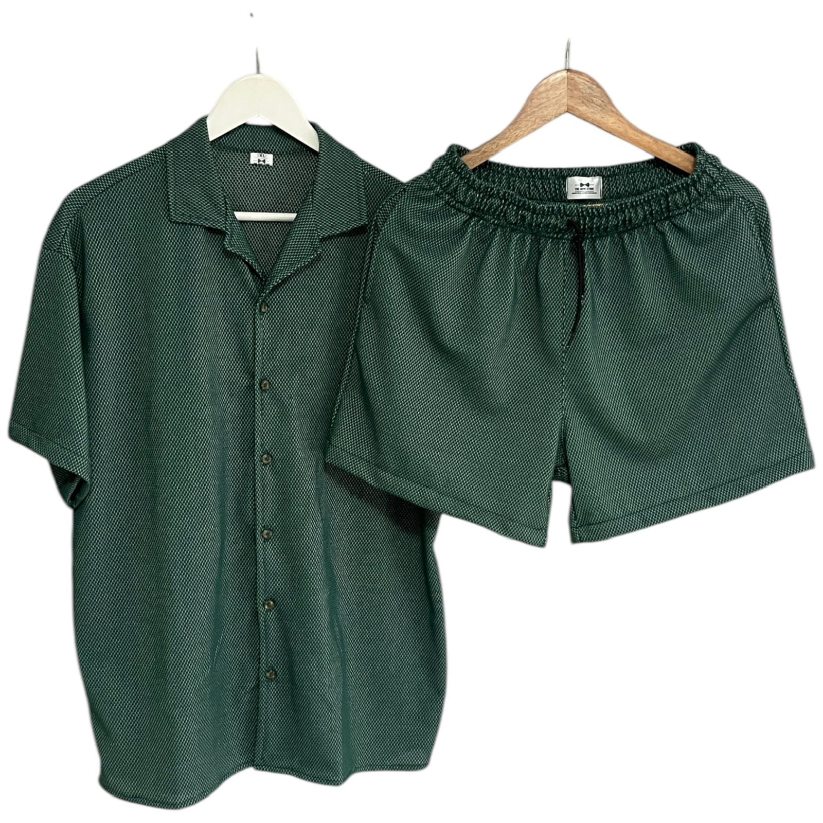 Conjunto Verde Texturizada Regular Fit