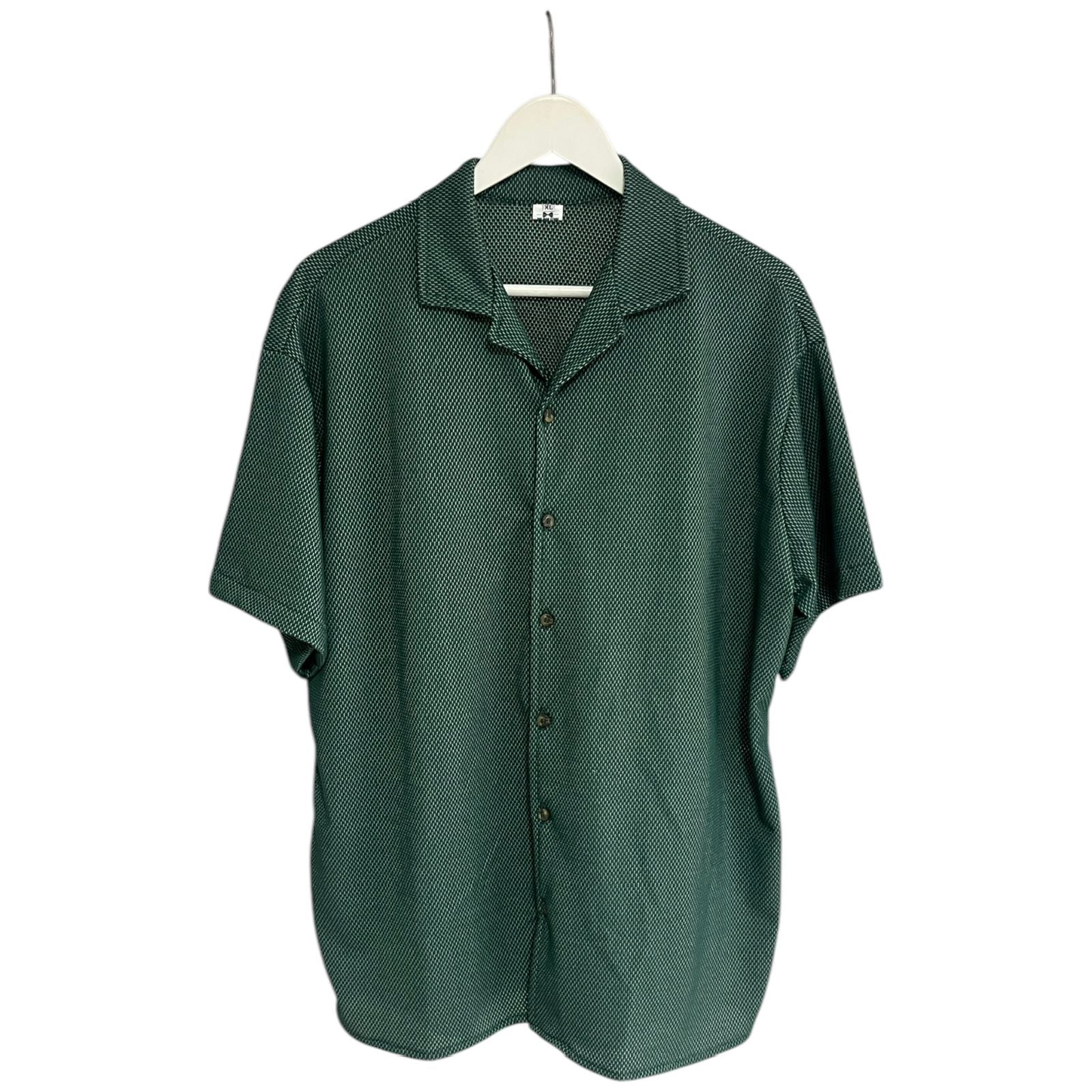 Camisa Verde Texturizada Regular Fit