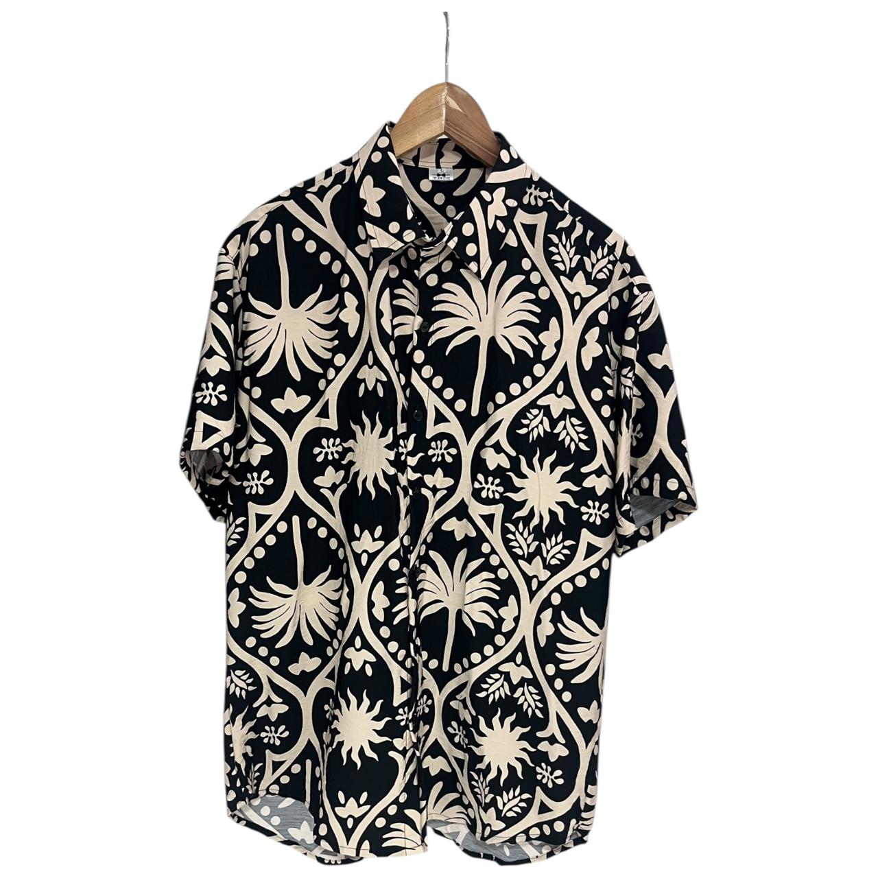 Camisa Palmar Negra Regular Fit Lino