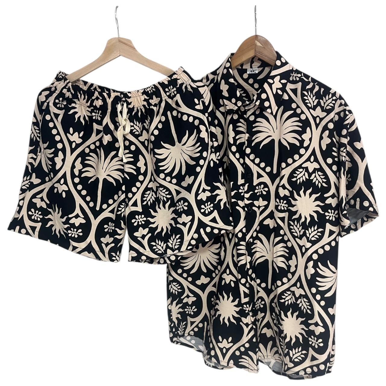 Conjunto Palmar Negro Regular Fit