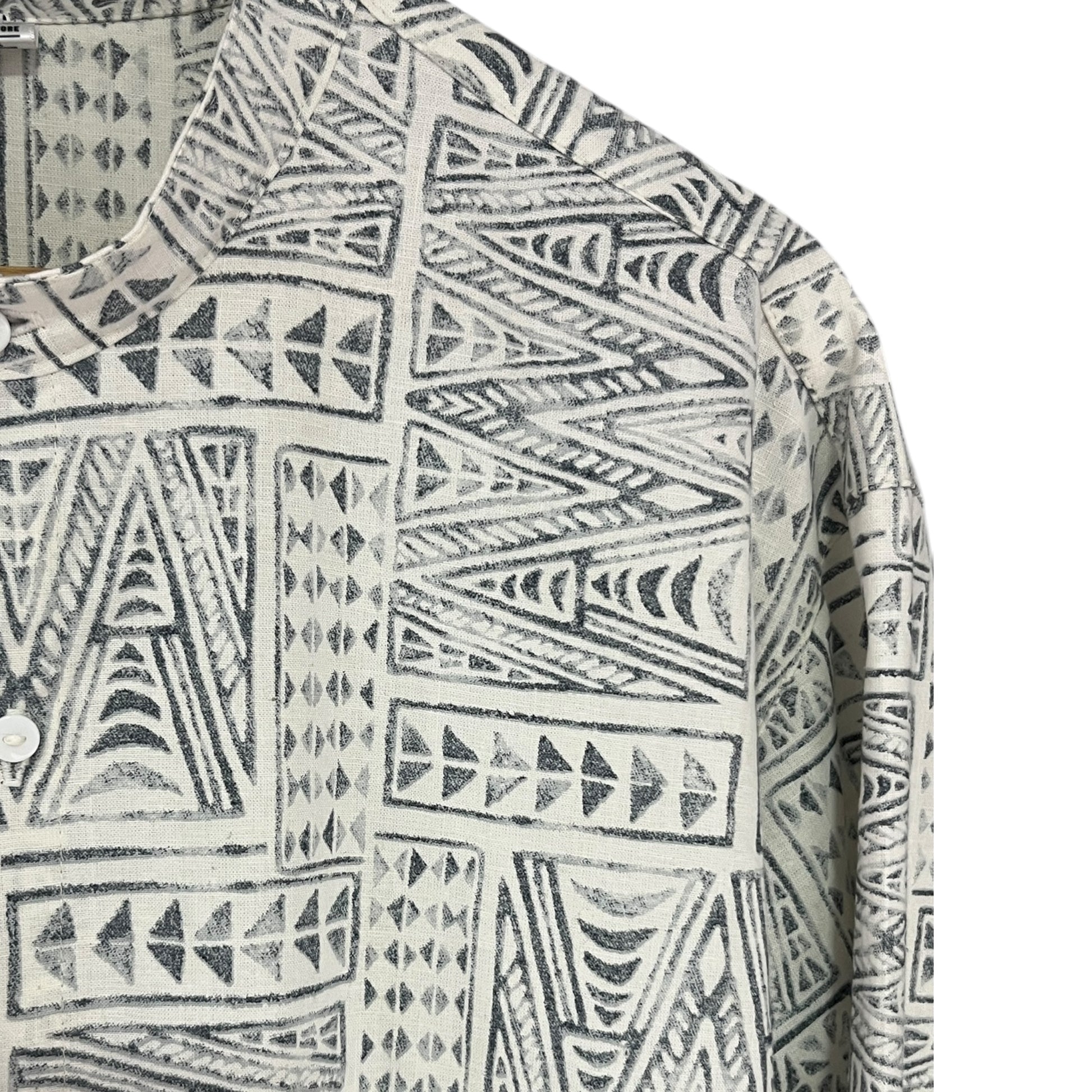 Camisa Manga Larga Tribal Lino