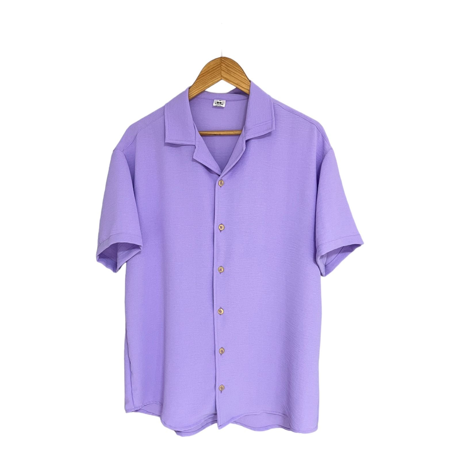 Camisa Lila Regular Fit Solapa