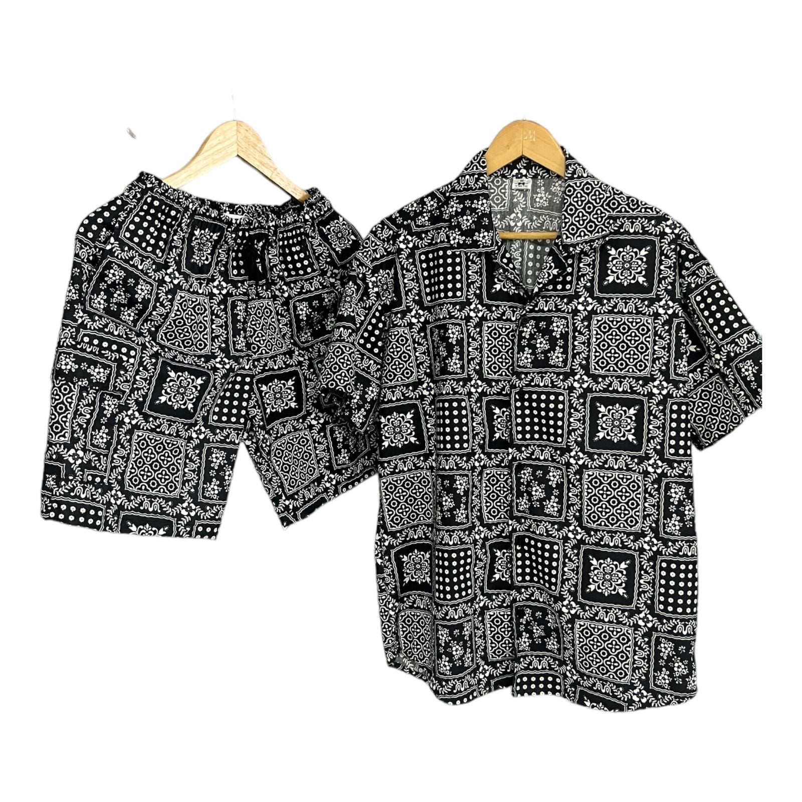 Conjunto Bermuda Cargo Tribalera Regular Fit Algodon