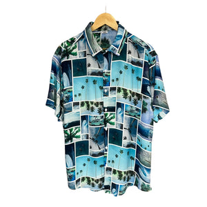 Camisa CaribeAlegre AzulCielo Regular Fit Rayon