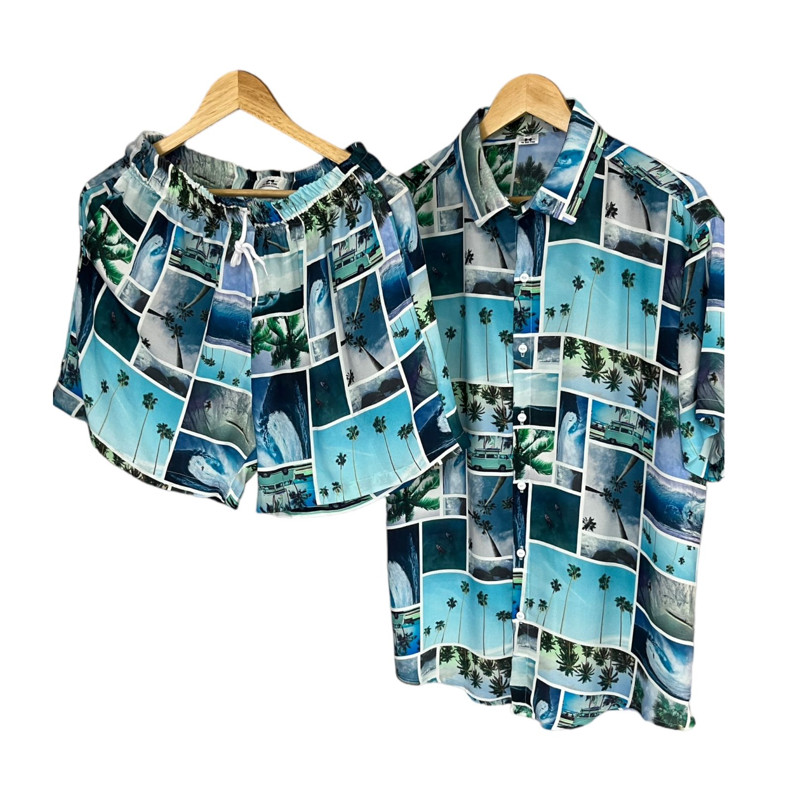 Conjunto CaribeAlegre AzulCielo Rayon Regular Fit