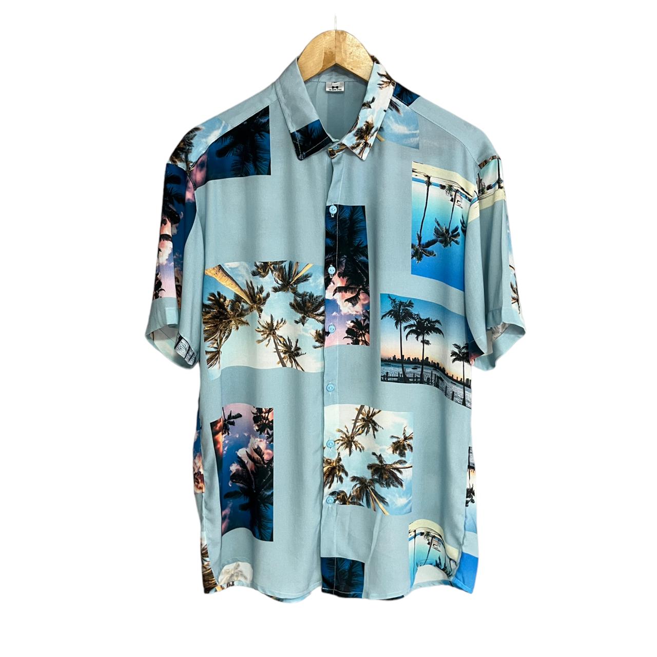 Camisa TropicalPhoto Regular Fit Rayon