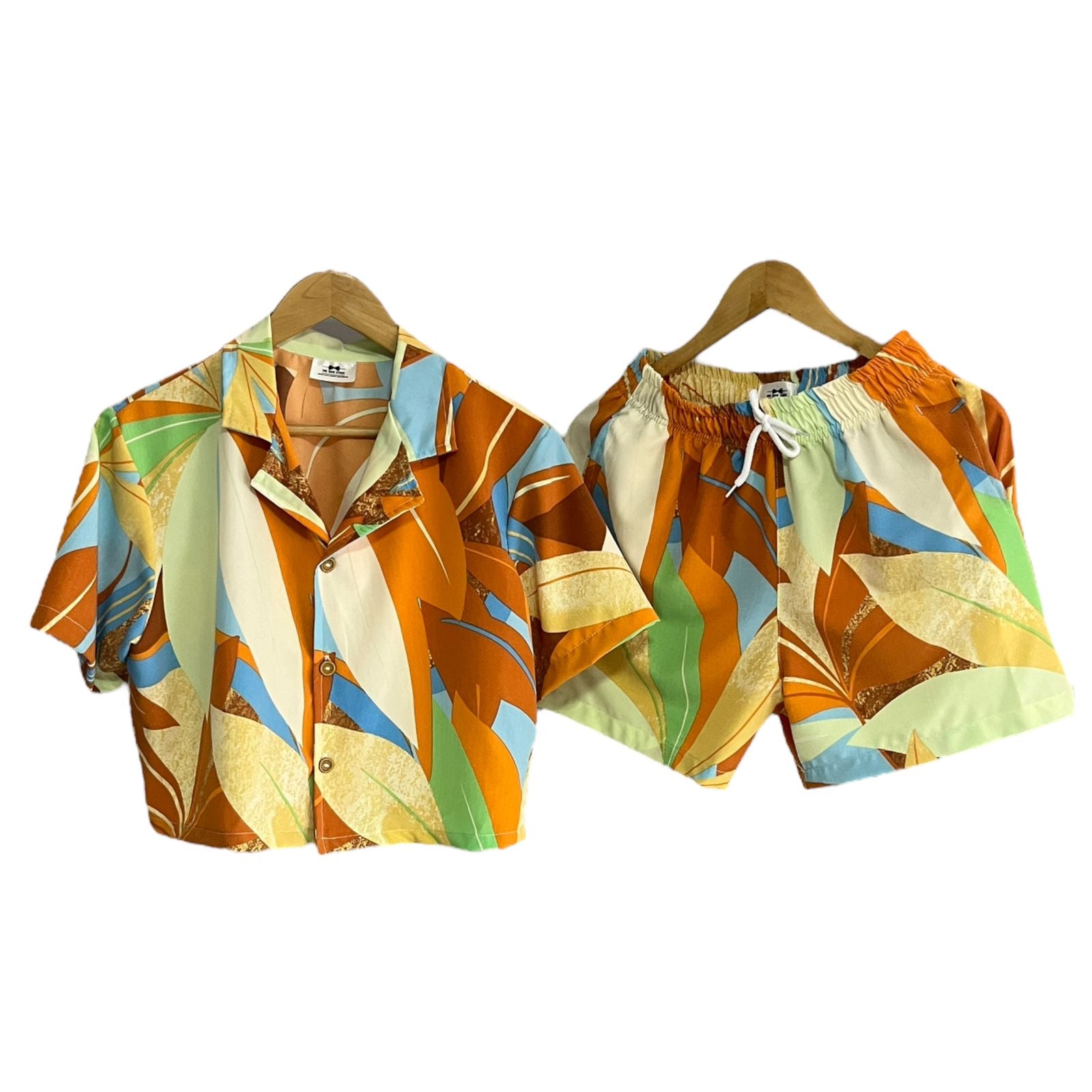 Conjunto Croptop Palmarito Seda
