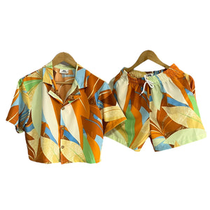 Conjunto Croptop Palmarito Seda