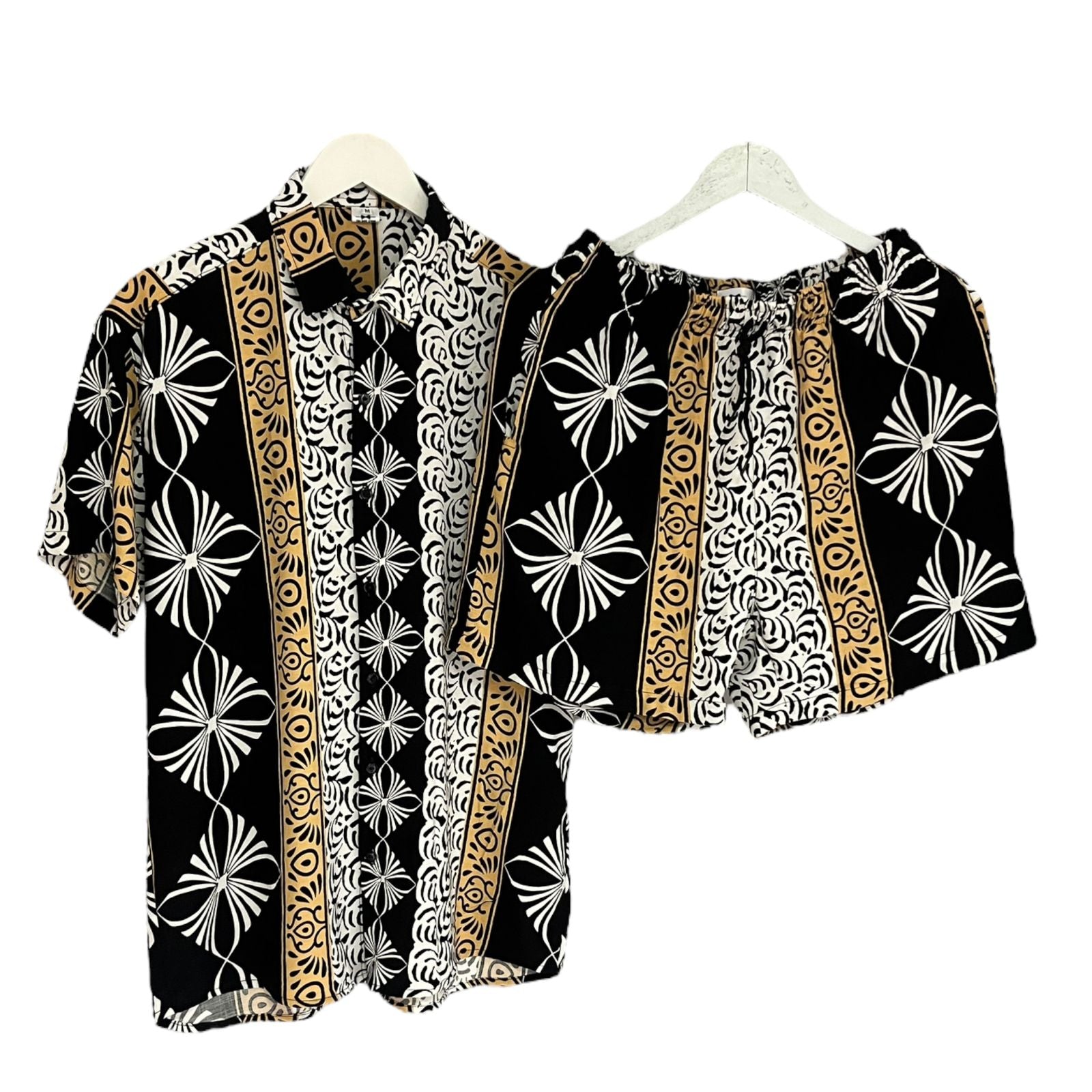 Conjunto Marrakech Negro Lino