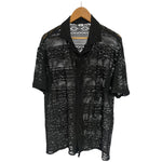Cargar imagen en el visor de la galería, Camisa Regular Fit Negra Tejido

