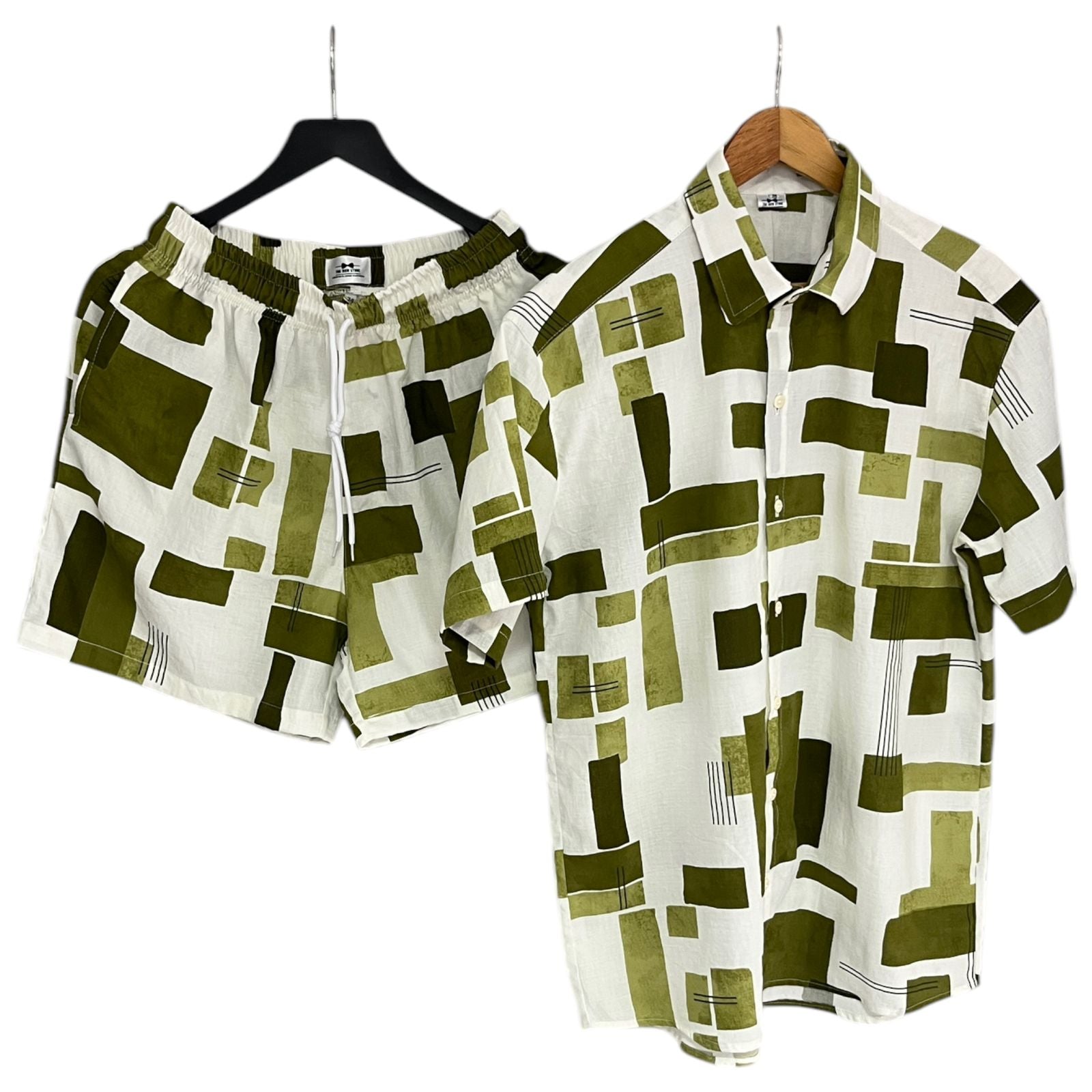 Conjunto Barbosa Verde Regular Fit Lino