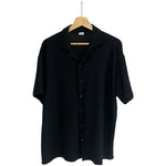Cargar imagen en el visor de la galería, Camisa Texturas Olas Regular Fit Negra
