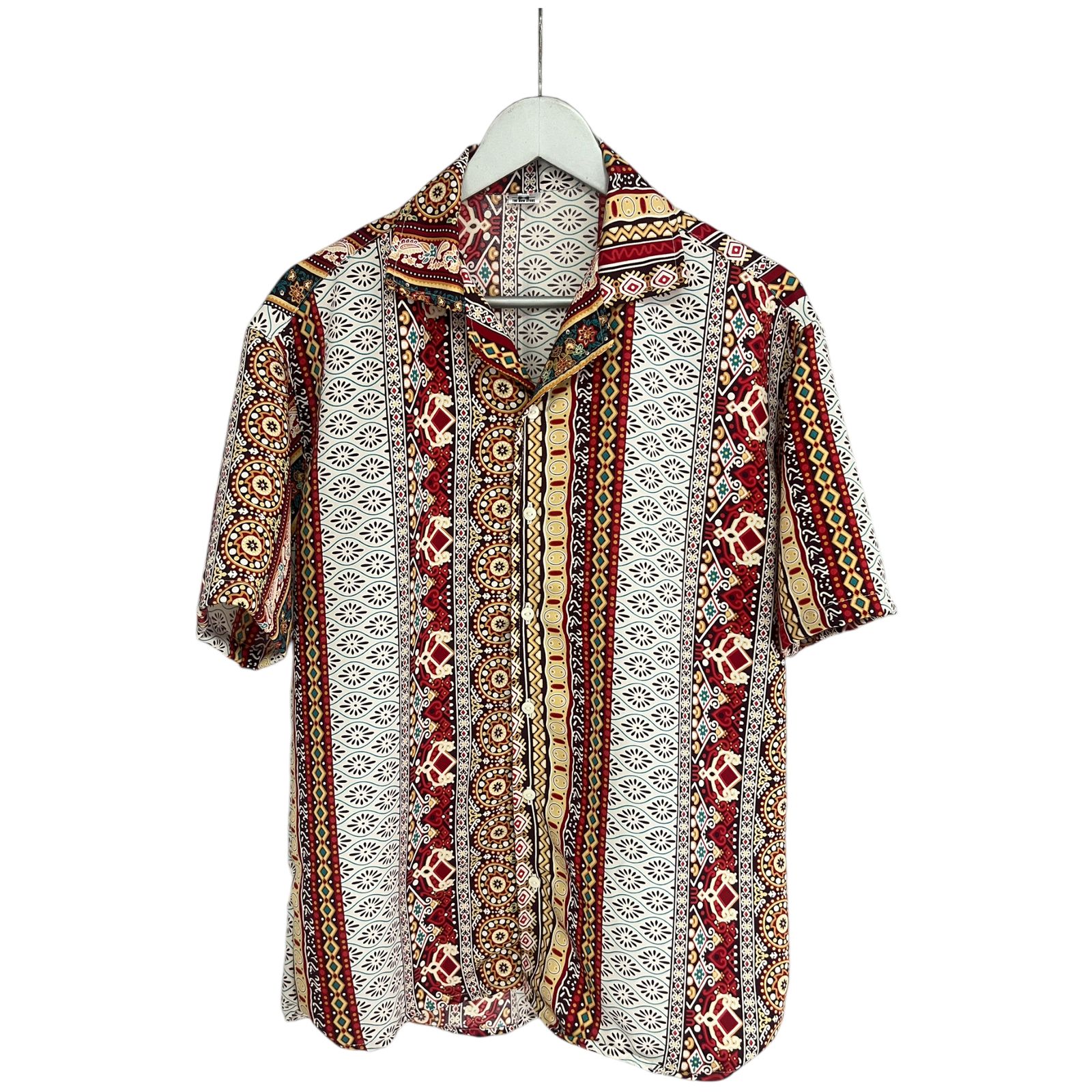 Camisa Mompoxina Roja Regular Fit Con textura