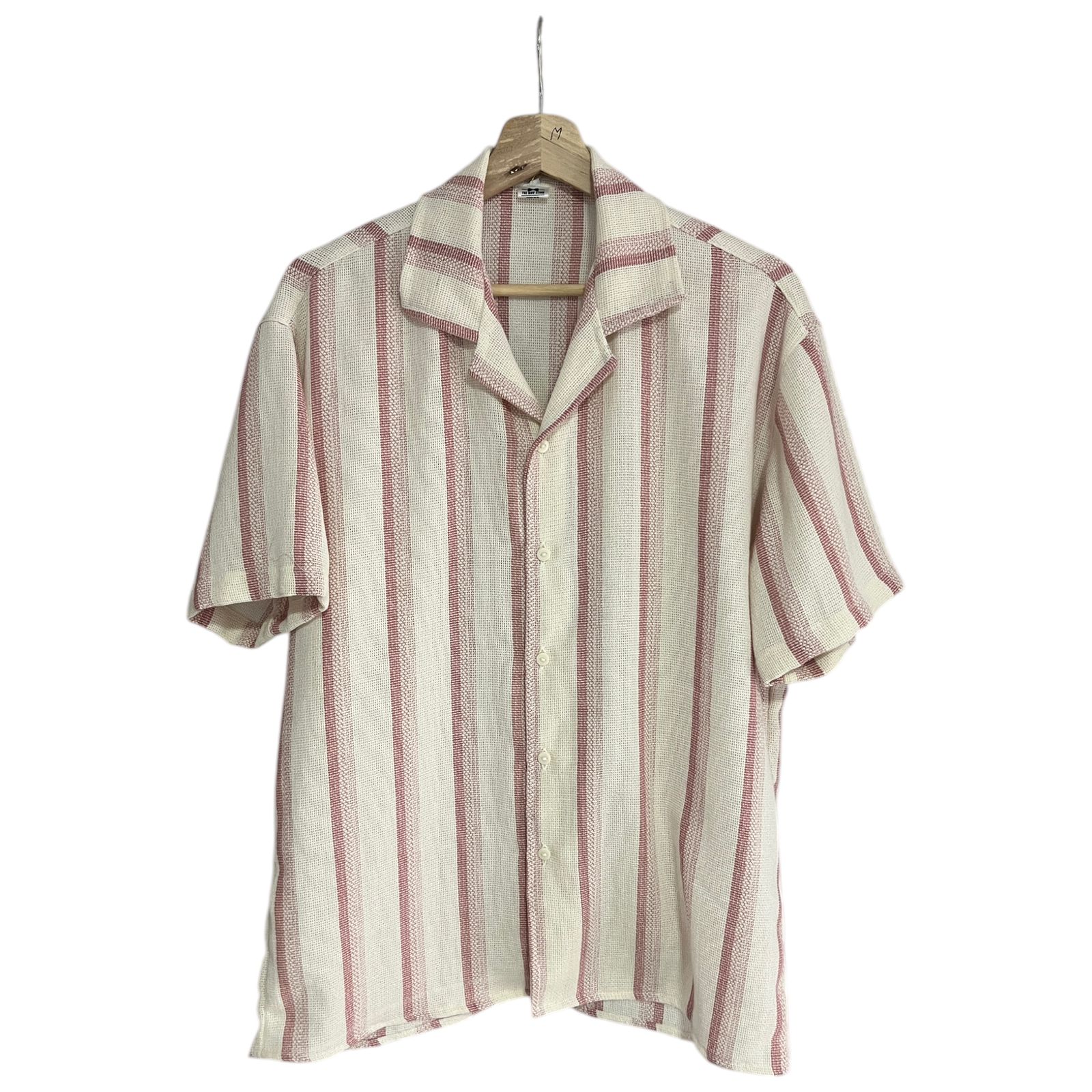 Camisa Rayas Rosada Regular Fit Tejida