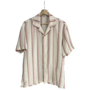 Camisa Rayas Rosada Regular Fit Tejida