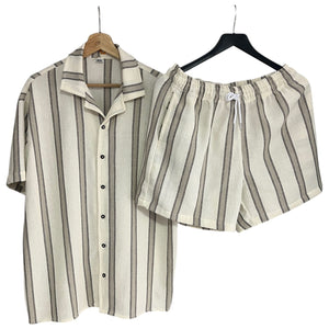 Conjunto Rayas Tierra Regular Fit Tejida