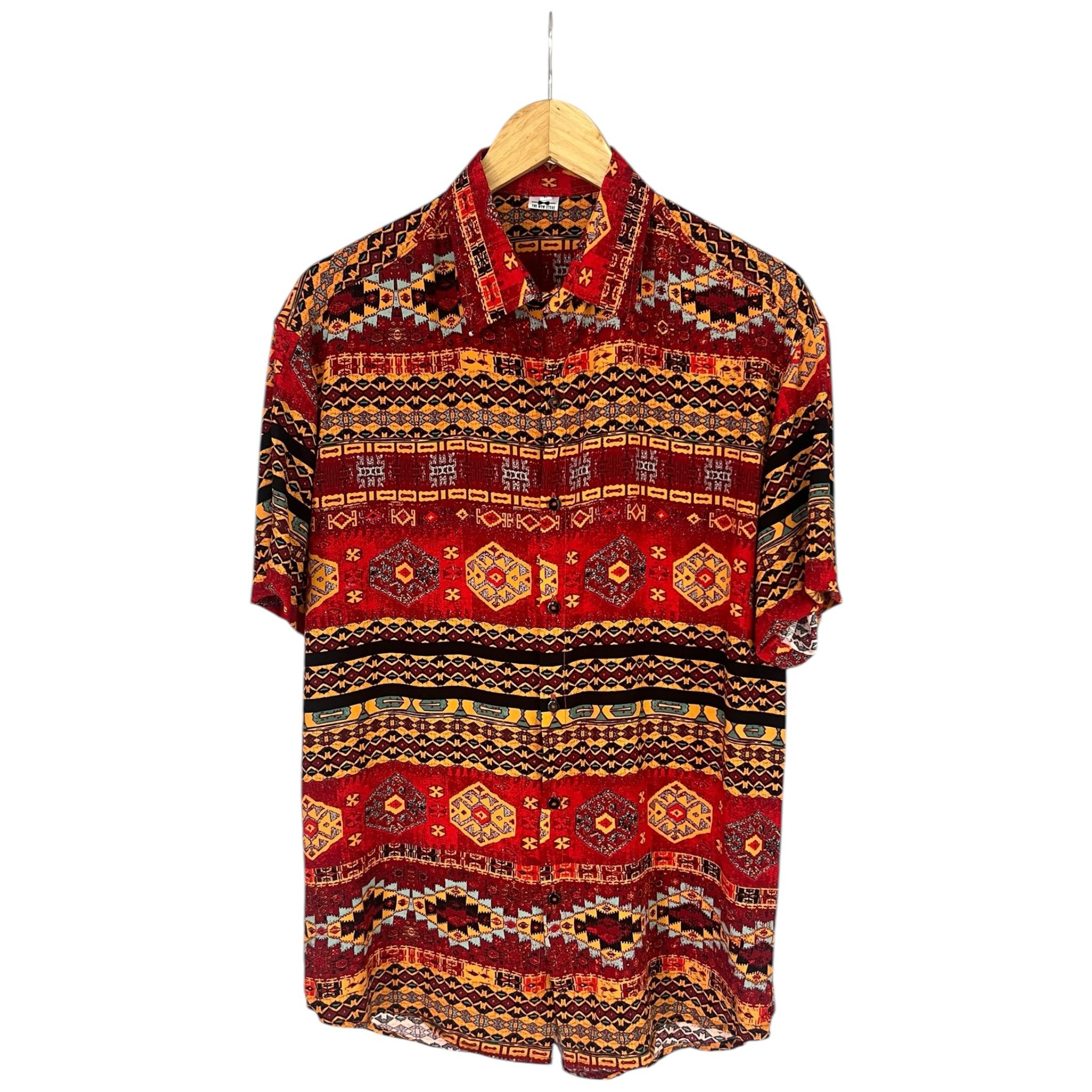 Camisa Tribalera VinoTinto Regular Fit Rayon