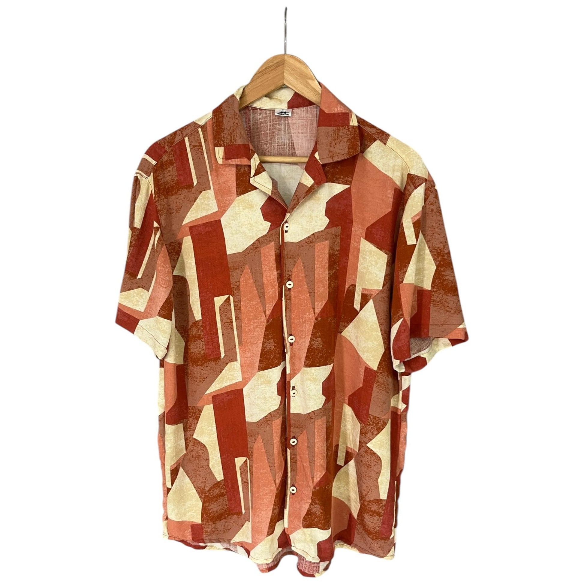 Camisa Mantu Rojizo Regular Fit Lino