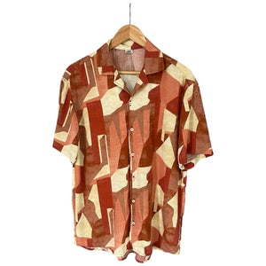 Camisa Mantu Rojizo Regular Fit Lino