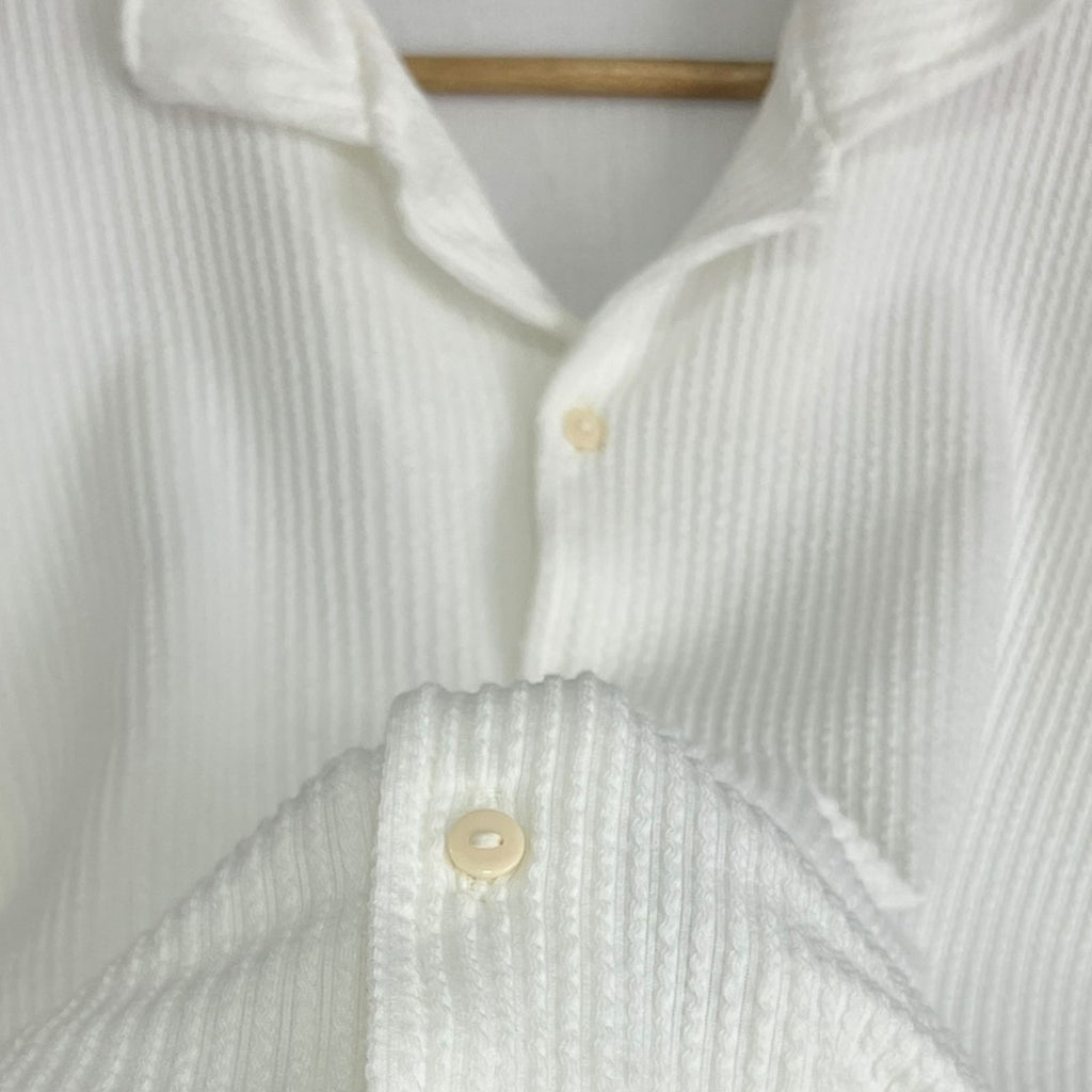 Conjunto Blanco Regular Fit Texturizado Rib Premium