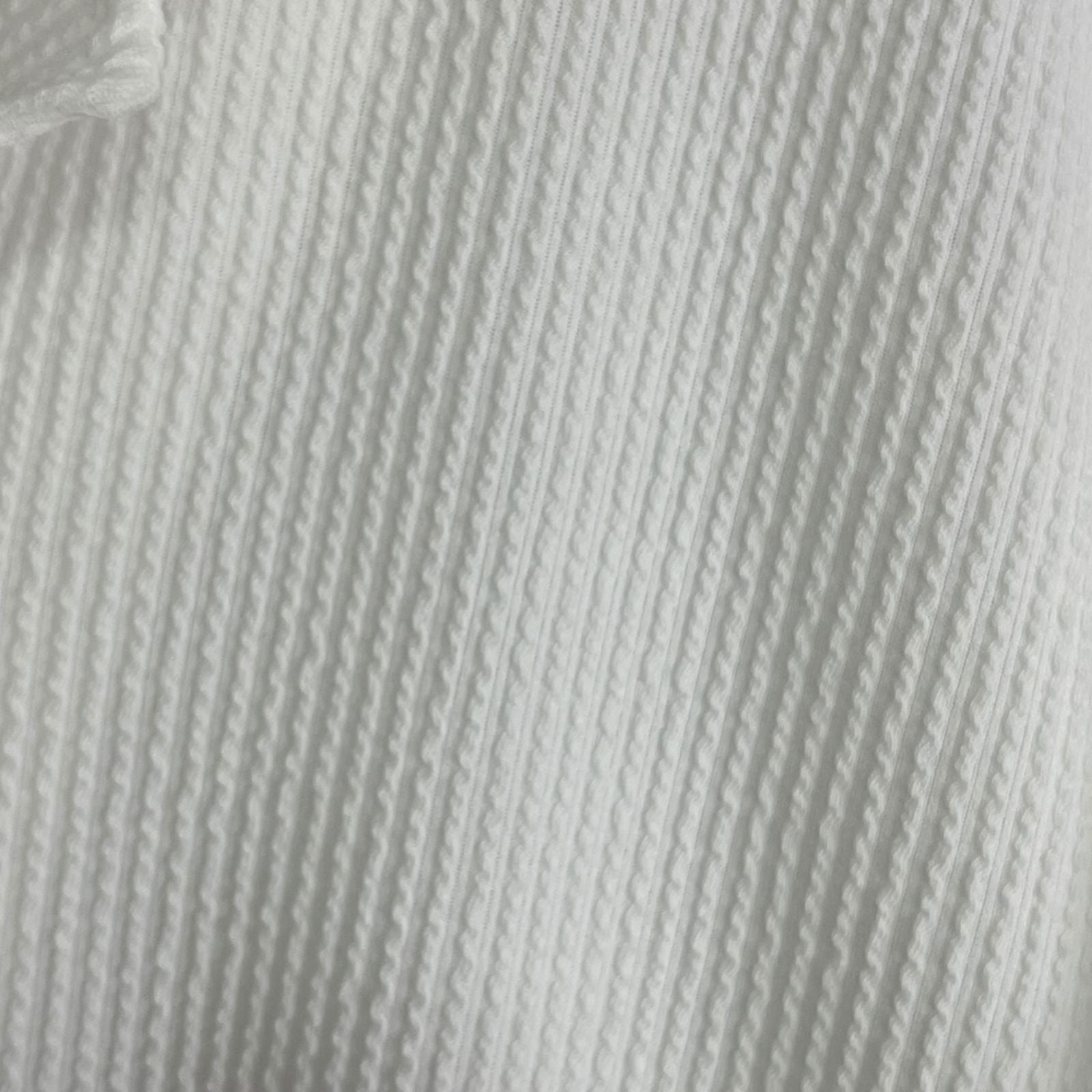 Camisa Blanco Regular Fit Texturizada Rib Premium