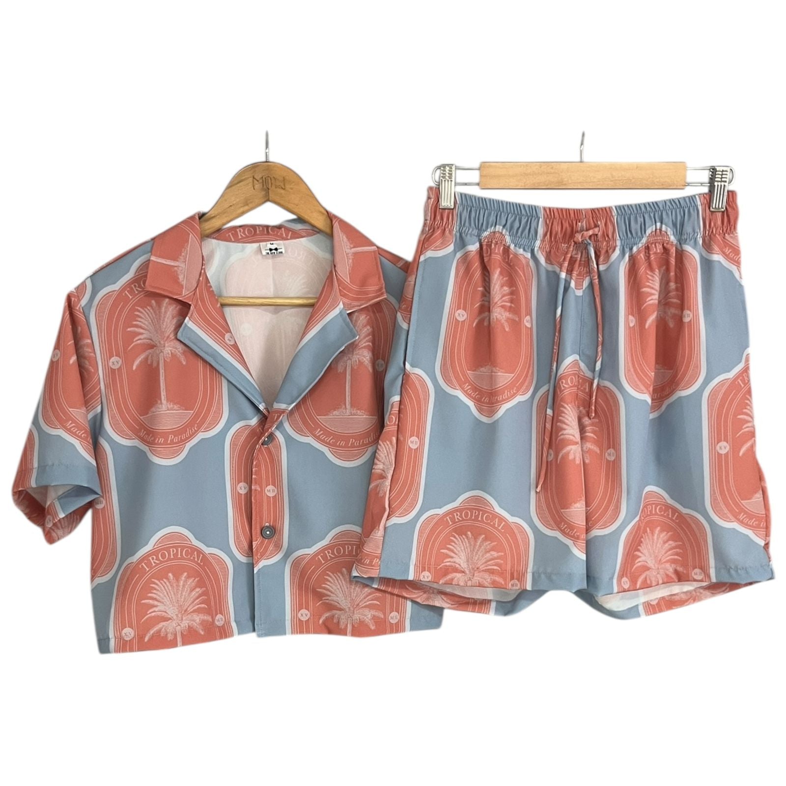 Conjunto Croptop Paradise Regular Fit Seda