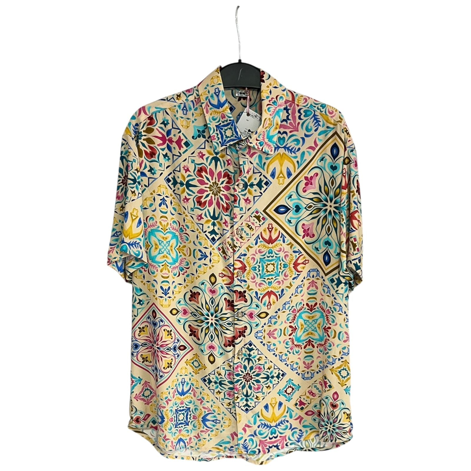 Camisa Mosaico Regular Fit Rayon