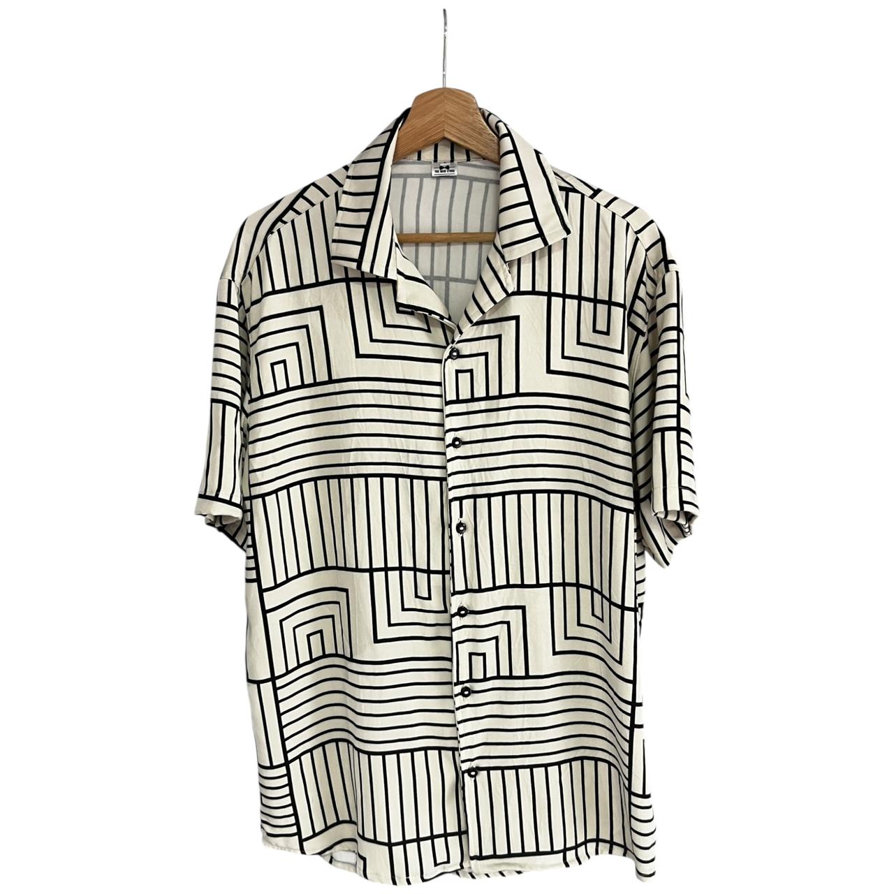 Camisa Geo Regular Fit Rayon P