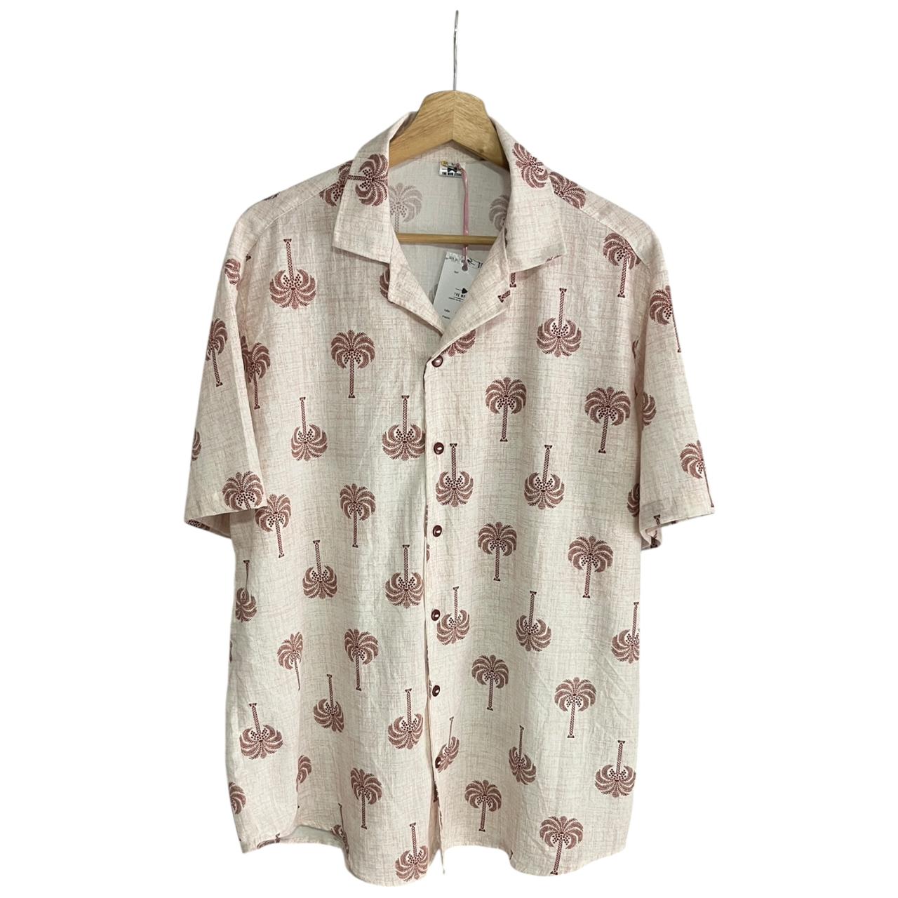 Camisa Palma Real Roja Regular Fit Lino
