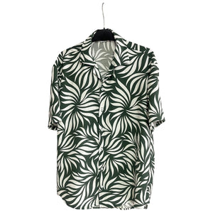 Camisa Verde Palmas Tropical Regular Fit