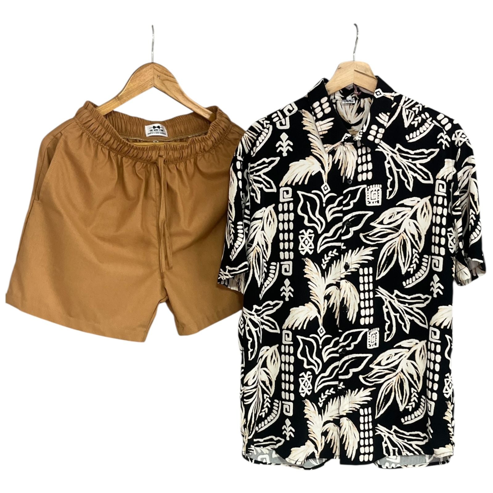 Conjunto Nocturno Rayon Regular Fit / Bermuda Lino