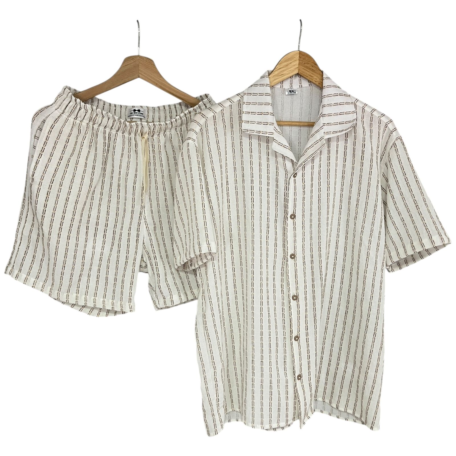 Conjunto Rayas Algodon Tejido Regular Fit