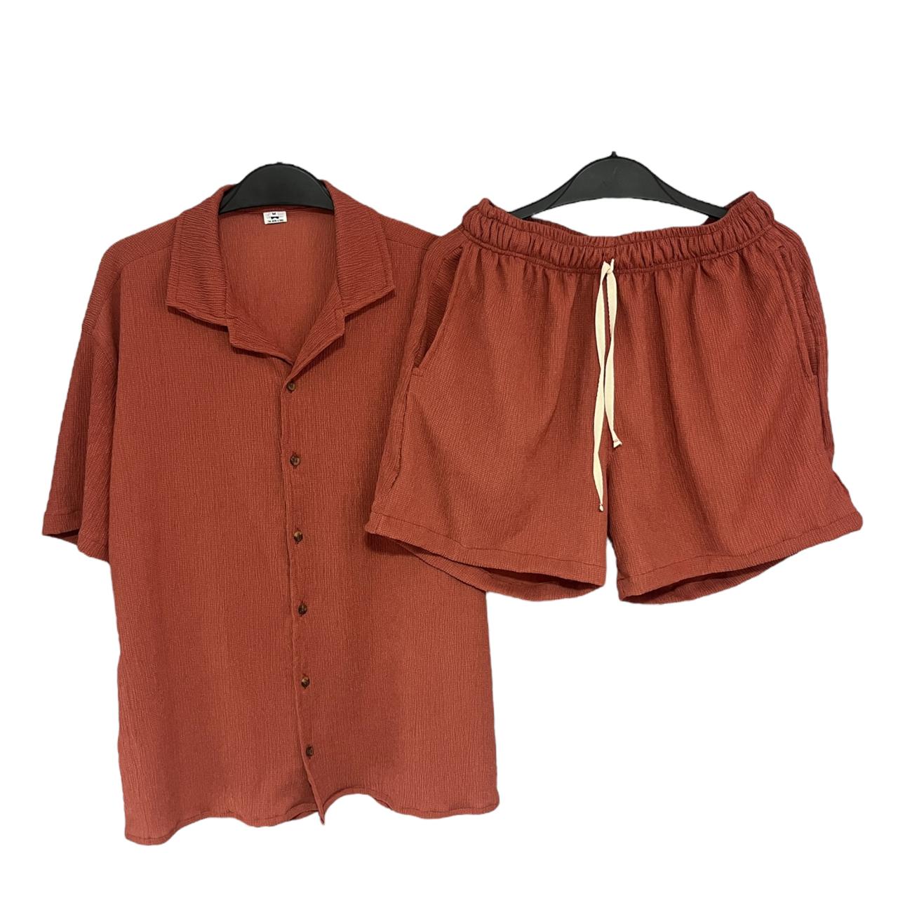 Conjunto Texturizada Oversize Terracota