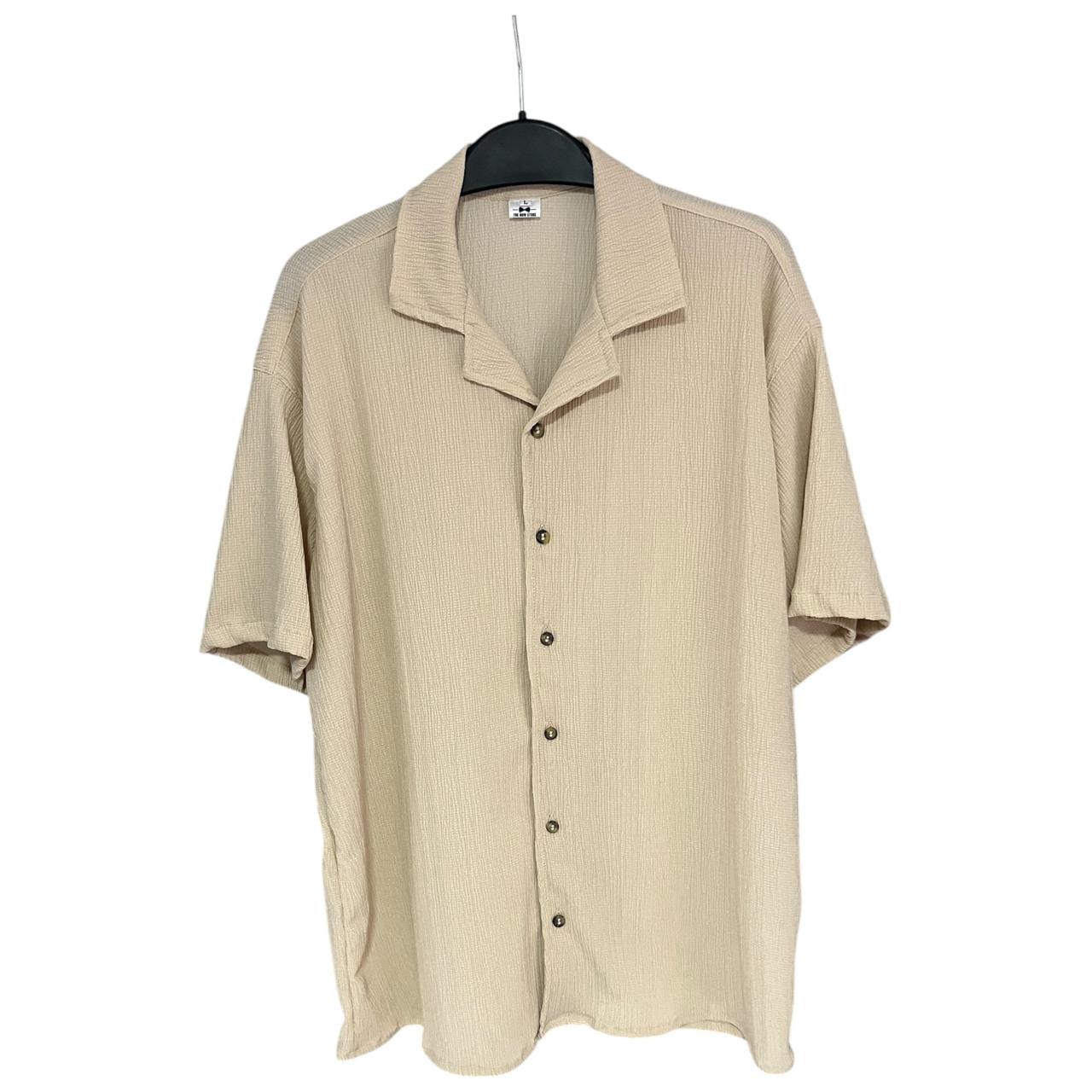 Camisa Texturizada Crema