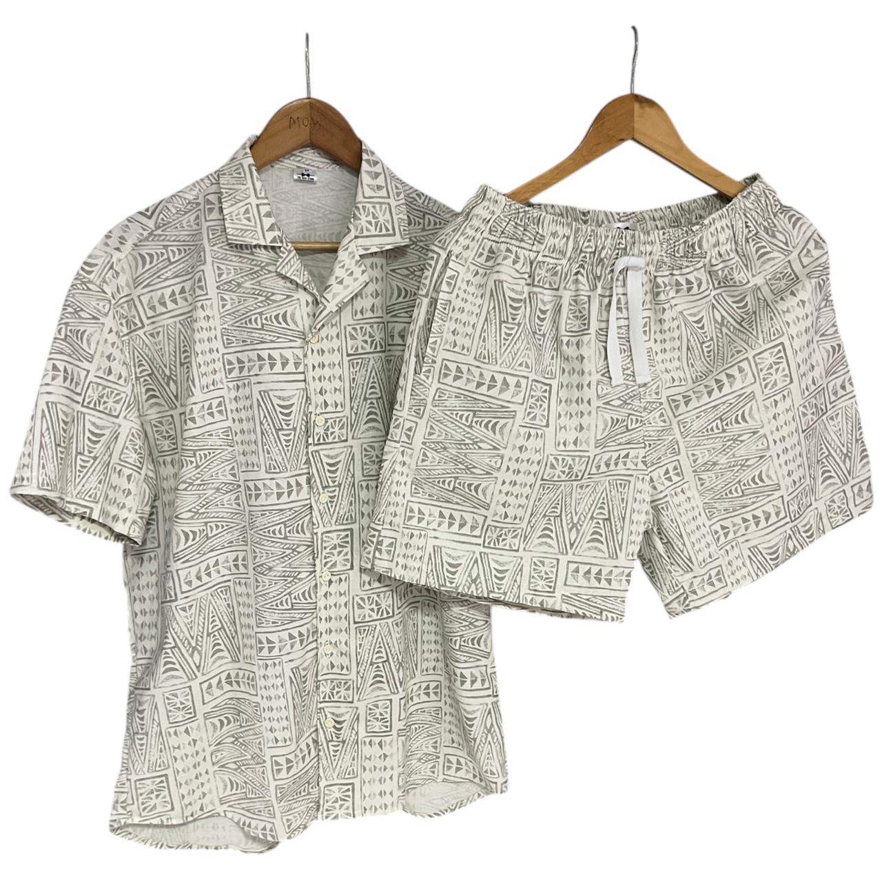 Conjunto Tribal Gris Verdoso