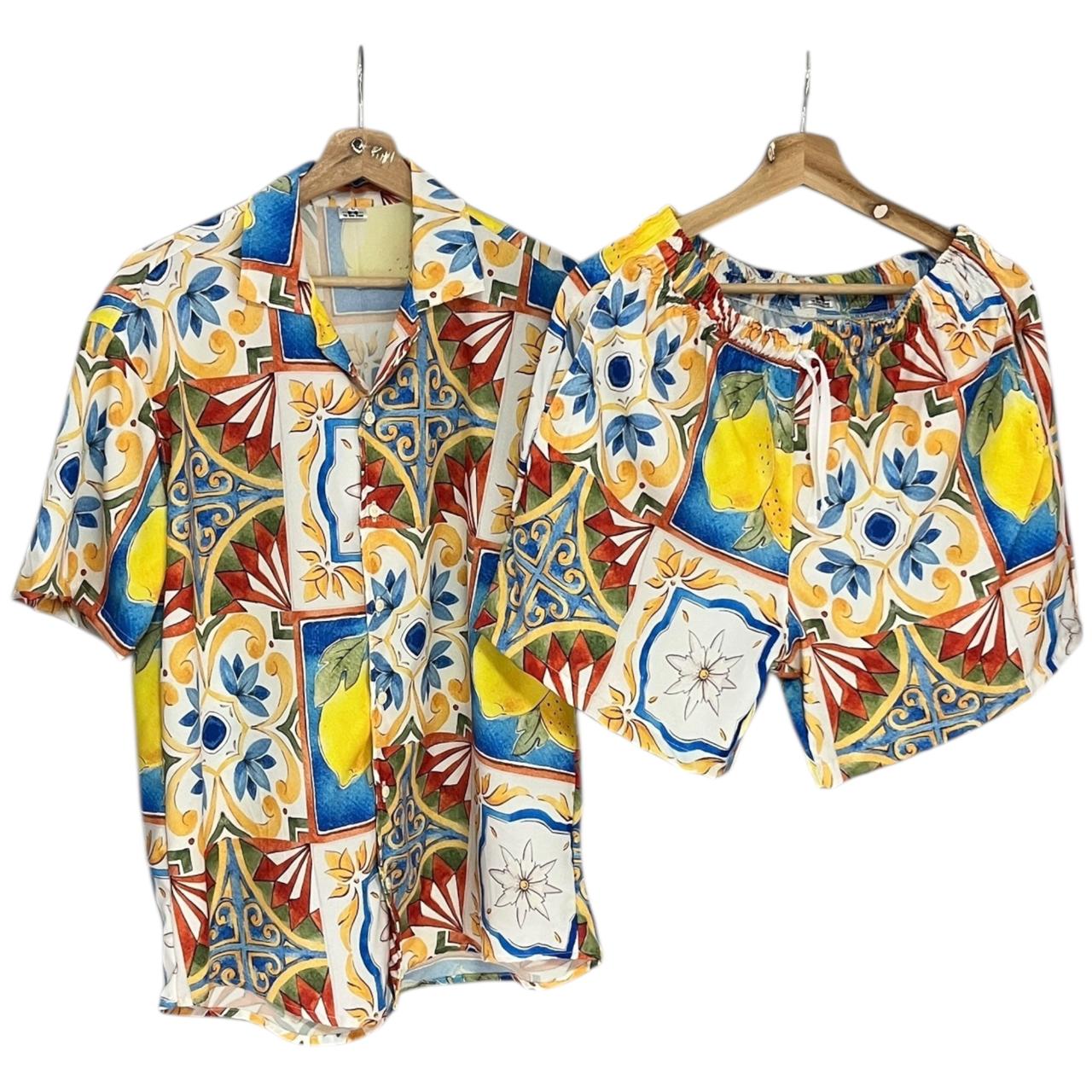 Conjunto Amalfitana Regular Fit Seda