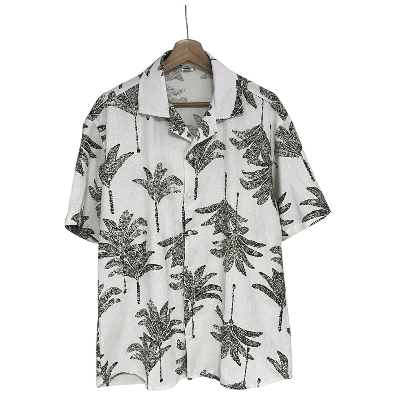 Camisa Palmeras Verdes Regular Fit