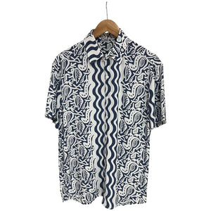 Camisa Regular Fit Tribal Azul Carnaval Rayon