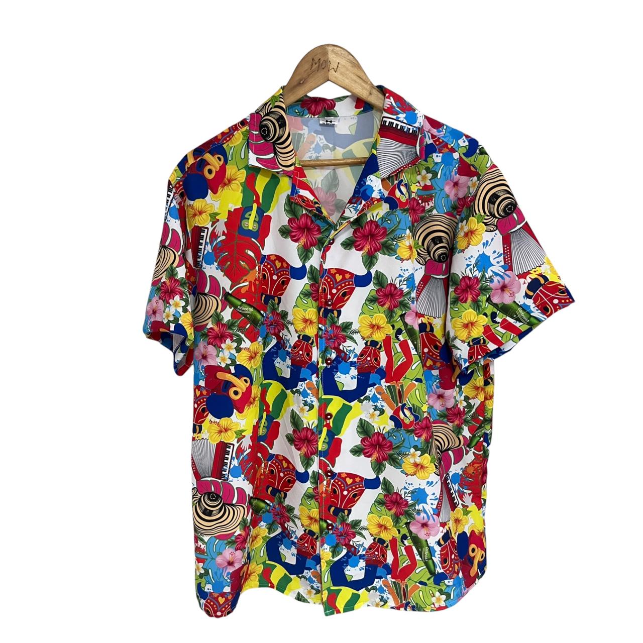 Camisa Regular Fit Marimonda Carnaval Seda