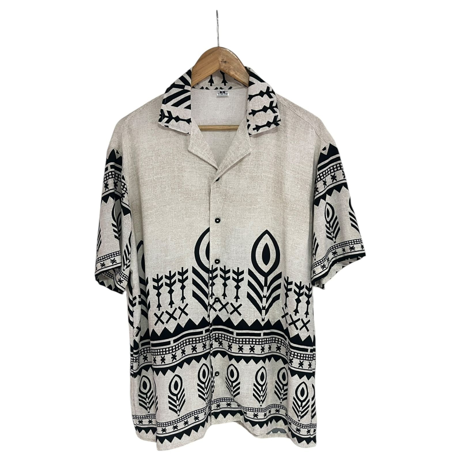 Camisa Ruedo Tribal Regular Fit Rayon